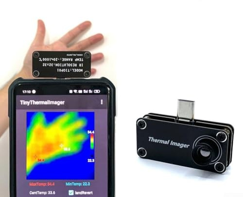 Caméra d'imagerie thermique pour téléphone - Infrarouge pour imageur infrarouge avec résolution 32 x 32, interface de type C, plage de -20 à 1000 ℃, 5 FPS, 5 C