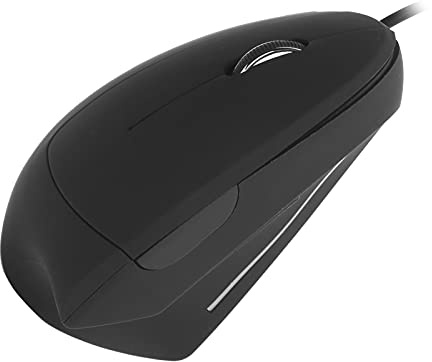 Yanmis Wired Left Hand Mouse, Ergonomic Vertical USB Optical Mouse with 3 Adjustable DPI 800 1200 1600 for Wins (Left hand wired model)