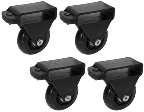 OKUMEYR 4piezas Ruedas Telescópicas de Aluminio para Escalera con Polea de Equilibrio y Movimiento Silencioso Fáciles de Instalar y Duraderas para Escaleras Extensibles