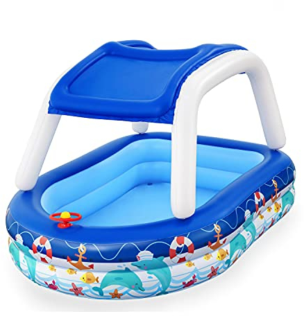 Bestway Piscina familiar inflable Capitán marino de Bestway® con sombrilla UV Careful™