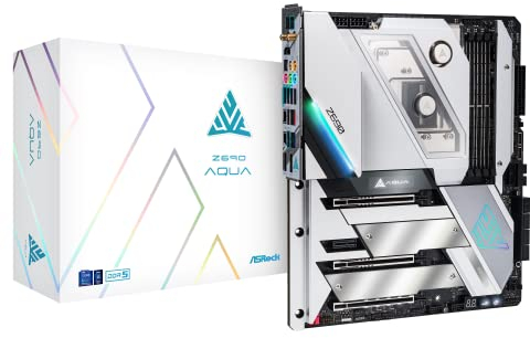 Asrock Z690 AQUA, Intel Z690, 1700, EATX, 4 DDR5, HDMI, 2 Thunderbolt, Wi-Fi, 10G & 2.5G LAN, PCIe5, RGB, 3x M.2