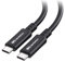 Cable Matters 20Gbps Long USB4 Cable/USB 4 Cable 3m, Supports 8K Video, 240W Charging, Compatible with Thunderbolt 4 Cable, iPhone 15 Pro, Apple Vision Pro, iPad Pro, MacBook, XPS, Surface Pro