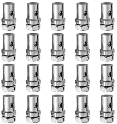 20PCS Motorcycle Brake Cable Wire Screws,Cable Stop Clamp Parts for Bicycle Motorcycle Garden Tractor Lawn Mower