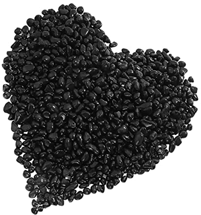 PRETYZOOM 1tasche Schwarze Dekosteine Für Aquarien Polierte Kieselsteine Für Aquascaping Landschaftsgestaltung Und Wassermerkmale Sicher Für Süß Und Salzwasserfische