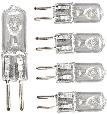 DLEDMOP Ampoules Halogen Lampe Halogene G5.3 35W 220V, Lumière Halogène 50W, GU5.3 Base D'ampoule 20W 70W, Lampe Halogene Transparente En Cristal Inséré,20W,5 Pièces
