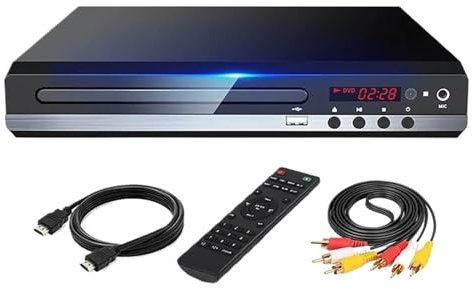 Lettore DVD Lettore DVD Domestico Ad Alta Definizione 1080P Box For TV Lettore CD-Dischi DVD Gratuito For Tutte Le Regioni Uscita AV Porta MIC Incorporata