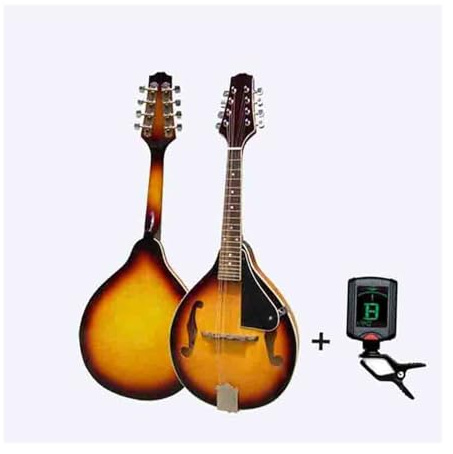 String Instrument Treble Eight String Mandolin Musical Instrument Mandolin Orange Durable(Orange A)