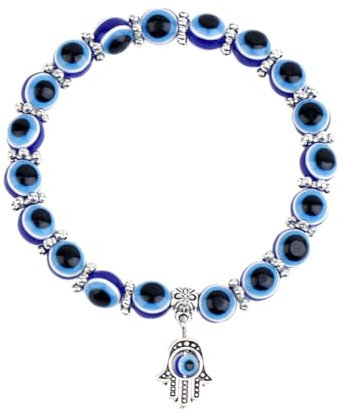 Generic Evil Eye Bracelet - Lucky Jewelry, Protection Charm, Blue Eye Bead Bracelet for Women Men
