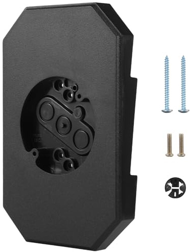 Vinyl Siding Light Mounting Blocks, PVC Built-in Electrical Box Mounting Plates, Outdoor Light Fixture Mounting Brackets, Fit 1/2 in Lap Double and 4 in Siding, Black