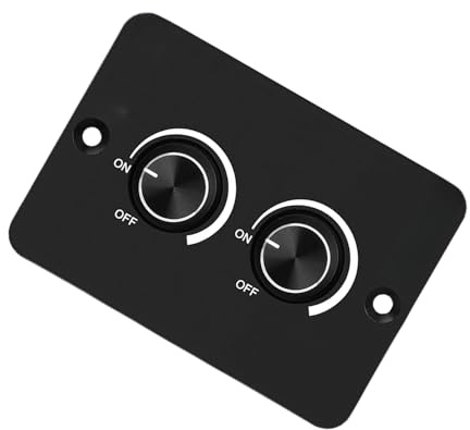 Regulador de luz LED doble pequeño de 12 V con control de 60 W, herramienta reguladora LED para interruptor de aluminio para iluminación de vehículo de funcionamiento silencioso