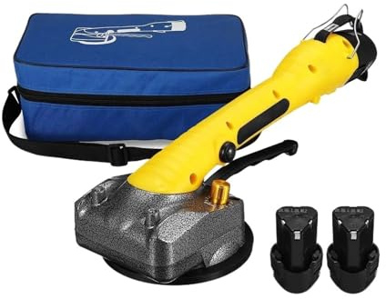 Outil Vibration Carrelage 1000W Carrelage Machine Mur Carrelage Pose Outil Vibrant Avec 120x120cm Ventouse Avec 2 Pièces Batteries Outil Électrique