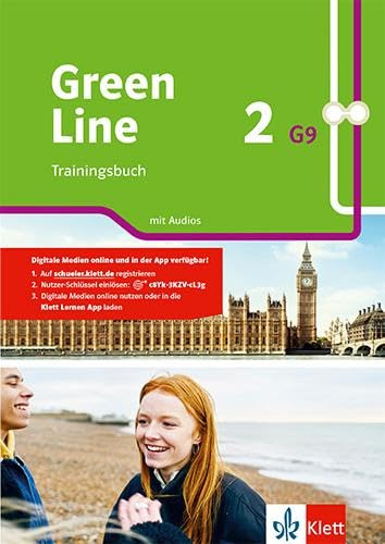 Green Line 2 G9: Trainingsbuch mit Audios Klasse 6 (Green Line G9. Ausgabe ab 2019)