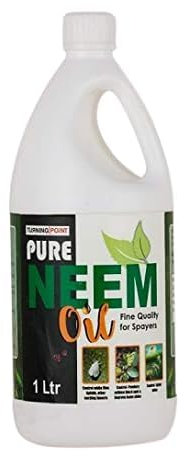 Chipku Pure Cold Pressed Water Soluble Neem Oil 1L | With Free Spray Gun | Natural Plant Protector Concentrate | Makes 200 Liters Neem Spray Bottles | Controls Aphids, Thrips, Fungus & Mildew |
