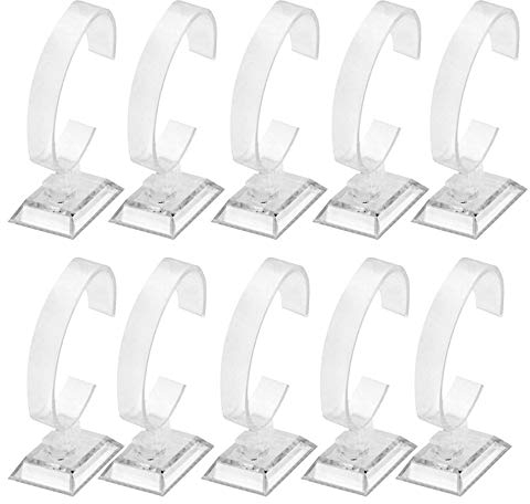 Transparent Armbanduhr Ausstellungsstand Halter,10pcs Uhrenständer Transparent Uhrenständer Stand Vitrine Uhrenhalter Uhrenträger Armbanduhr Armband Display Steht für Zuhause Oder Store Verwendung