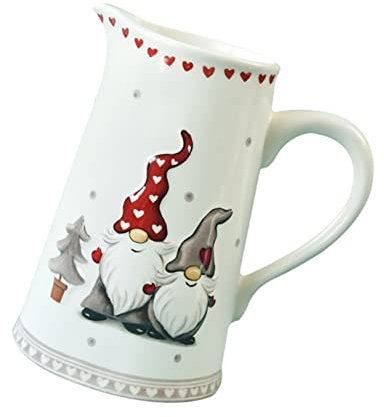 Alipis Carafe Céramique de Noel Pichet à Eau Céramique Bouilloire à Eau Froide Théière Pot à Jus Multifonctionnelle