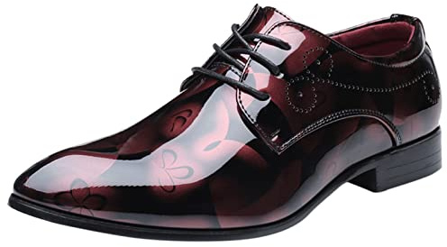 Chaussure Homme Ville pour Business Mariage Chaussures Oxfords pour Hommes Respirant Mocassin Homme Cuir Confort Chaussure Costume Habillé Imperméable Oxfords et Derbies Urban Style Chaussures Basses