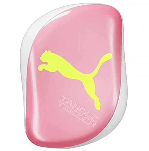 Tangle Teezer Puma, Compact Styler - Cepillo para desenredar, color amarillo neón