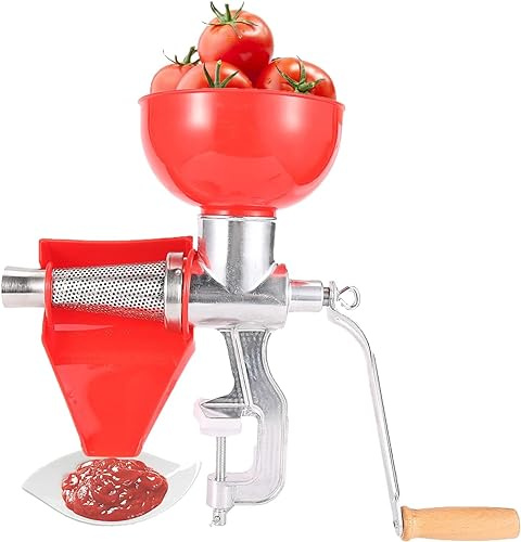 Presse Tomate Epepineuse Tomate Presse-agrumes Manuel en Alliage D'aluminium Presse-fruits pour Fruits, Tomates, Citron, Orange, Légumes 27 X 34 X 22cm