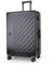JLY 100% Polycarbonate Zipperless Suitcase Large, Hardshell Check in Luggage with Double TSA Locks and 4 Wheels, Aluminium Alloy Handle, Flight Case for Travel in Black