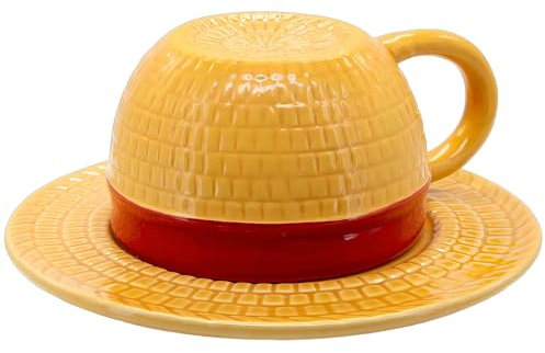 YDSTNiu Anime One Straw Hat Coffee Mug - Ceramic Cup for Office, Milk - Fans Gift or Souvenir for Christmas Birthday (Yellow)