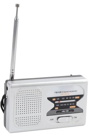 Radio Portable, Compact AM FM Radio with Loud Speaker & Headphone Jack, Transistor Radios Battery Operated, Suitable for Indoor, Outdoor and Emergency Use
