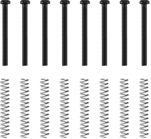 Bosiyrggrl 8 Stück M3 x 30 mm Pick-Up für E-Gitarren von Humbucker Höhenverstellung Schrauben und – Schwarz
