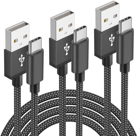 Câble USB C Charge Rapide [Lot de 3,1M+2M+3Mètres] Cable USB Type C Chargeur pour Samsung Galaxy S20 S21 S22 Plus Ultra S10 S10E S8 S9 A51 A71 A31 A52 A72 A41 A21 A21S A50 A40 A70 A13 A53 A12 A42 A20E
