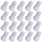 Xthrotsenk 20 Pack White Plastic Cord Tassel Window Blind Pull Cord Knobs Curtain Crafts Drawstring Tassels Window Blind Drops Pull End Palstic Cord Pull Knobs for Blinds or Shades