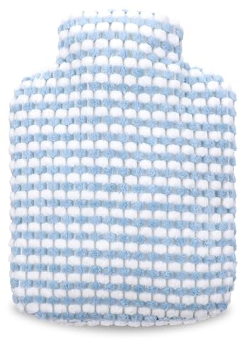 Wärmflasche mit Weichem Bezug,500ml Wärmeflaschen Groß Flauschig Auslaufsichere Wärmeflaschen Flauschige Handwärmer Bezug Wärmflasche Klein Abnehmbar & Waschbar Bettflasche für Beine Taillenwärmung