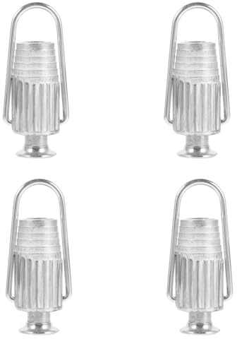 Gadpiparty 4 Pezzi Tenditore Filo Stendibiancheria in Alluminio Argento Tensione Personalizzata e Cuscinetto a Sfera, per Sistemi a Pulegge e Linee Fisse