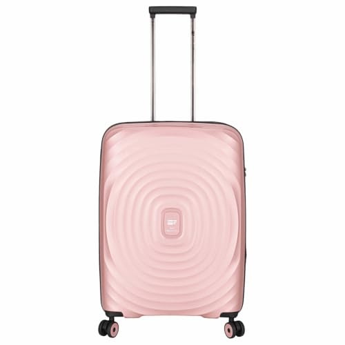 Von Cronshagen Reisetrolley Mogens | Stabiler Koffer in verschiedenen Größen | Hartschalenkoffer aus stabilem Material | mit TSA Zahlenschloss | Reisekoffer (Shiny Rose, M - mittlerer Koffer)