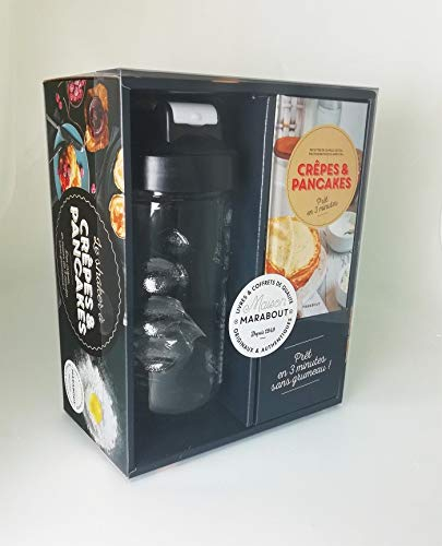 Coffret Le shaker à crêpes: Coffret avec 1 shaker à crêpes et pancakes et 1 boule en fil inox