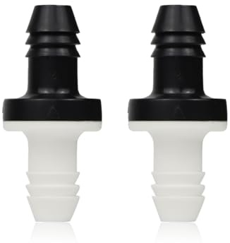 BBTUS 2PCS ABS 3/8 10mm Vakuum Wasser Rückschlagventil für Gas Flüssigkeit | Barb Schläuche inline, Membran Ventil,One Way, Bremse absperrventil für Kraftstoff Gas Luft,Erhältlich als 1/2/ 5er-Pack