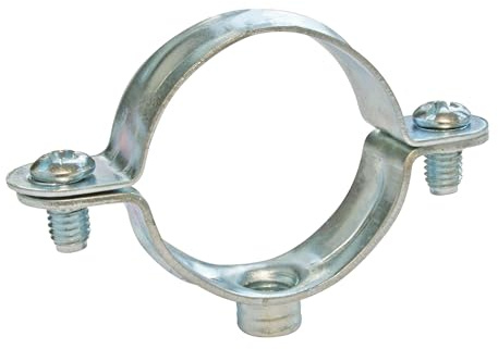 SOMATHERM FOR YOU, Collier de fixation simple en acier nickelé pour tube Ø32 mm - Sachet de 2 pièces - Solution économique pour la fixation de tubes rigides - Pratique et durable