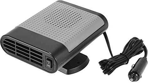 X AUTOHAUX Portable Car Heater 12V High Power in Car Heater Fast Heating Fan Automobile Windscreen Window Defroster Demister Keeping Warm Black Gray