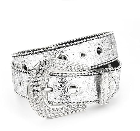 Glitzer-Gürtel im Western- und Cowboy-Stil mit Strass und Luxuriösen Diamant-Kristallen für Jeans, Hosen und Kleider