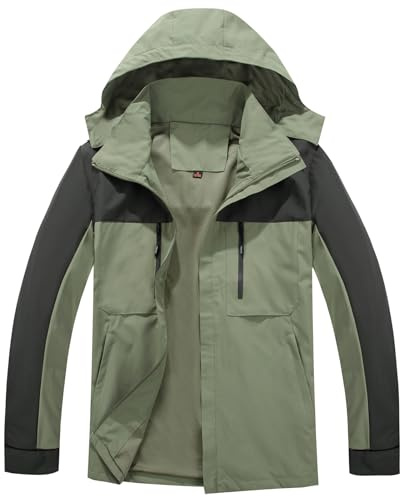 Ynport Crefreak Chaqueta de Exterior para Hombre Windproof Sport Jakcet Chaqueta Impermeable para Parejas Abrigo Cortavientos Ligero con Capucha para Senderismo al aire Libre Trekking