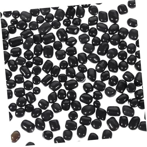 ORFOFE Sable Et Gravier Noir pour Aquarium en Verre Décoratif Et Facile À Nettoyer