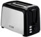 Geepas 2 Slice Bread Toaster with 7 Level Browning Control | Removable Crumb Tray, Defrost, Reheat & Cancel Function, Cord Storage | 2 Year Warranty, 750W, Black