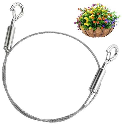 Stainless Steel Adjustable Hanging Wire - Heavy Duty 2m X1.5mm, Holds 44lb/20kg, Ideal for Picture Frames, Mirrors, and Wall DIY Holders