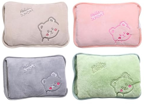 Bouillotte | Chauffe-biberon portable bébé | Chaleur longue durée pour le cou | Coussin chauffant en PVC | Bouillotte avec couverture souple | pour extérieur, bureau à domicile, école, intérieur