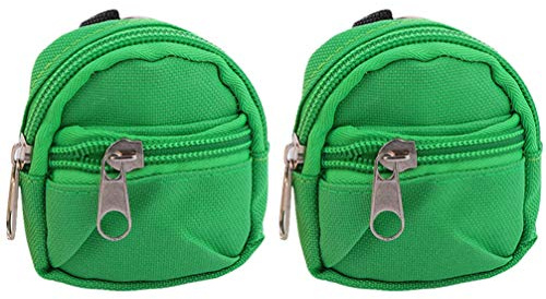 VALICLUD Kids' Backpacks 2pcs Mini Pouch Coin Purse Wallet Change Purse Backpack Shape Keychain for Men Women Boys Girls Kids with Key Ring Green Women's Tote Handbags