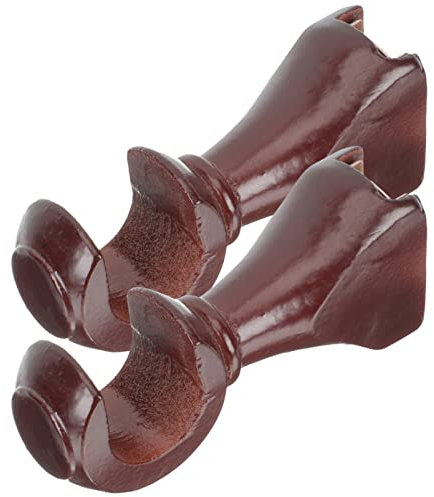 Alipis 2stücke Holz Vorhangstangenhalterung Für Gardinenstangen Ersatzhalterung Aus Holz Volant-stützhalter Gardinenwandhalterung Installieren