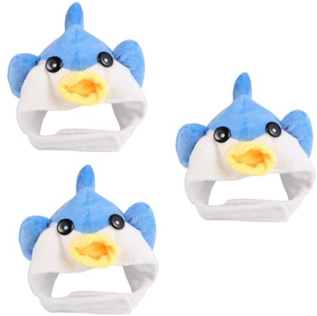 minkissy 3stücke Fish Shape - Für Katzen Und Hunde Lustiges Halloween-kostüm Einstellbare Und Hautfreundliche Kopfdeko Geeignet Für Partys Und Fotoshootings Für Große Tiere