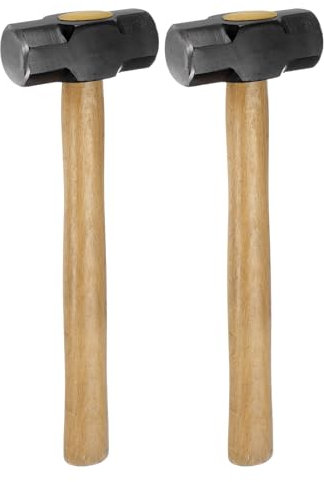 HARFINGTON Engineers Hammer Double Flat Face Sledge Forging Hammer 2 Lb