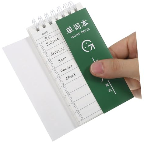 HOMSFOU 3 Stück-Pack Schreibblock für Schüler mit Kreativem Design Leichtes Papier zum Vokabellernen und Tagebuchschreiben für Reisen und Selbstgemacht Projekte