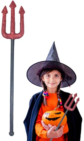 Demonisk gaffel tillbehör - -cosplay-gaffel, utklädningstillbehör för halloween shower och fototillbehör