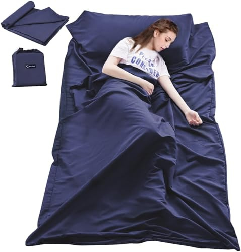 Mannice Sleeping Bag Liner Schlafsack für Erwachsene, Unisex