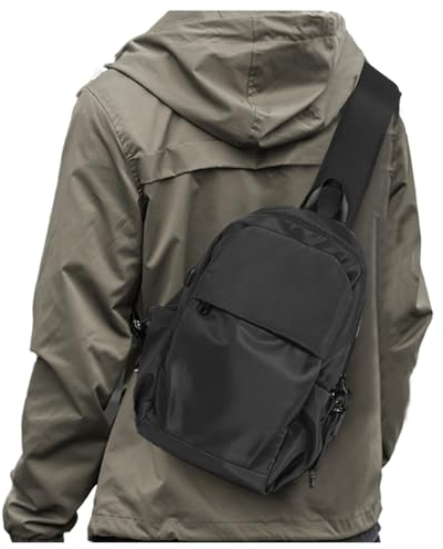 SZSYCN Schultertasche Diebstahlsichere Umhängetasche Leichte Brusttasche Wasserabweisende Umhängetasche Multifunktionaler Tagesrucksack für Outdoorsport, Wandern, Radfahren und Reisen