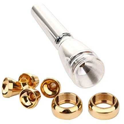 4 Größe Professionelles Trompeten -Mundstück -Accessoires for 3c 5c 7c 1-1/2c Düse (Color : Gold)